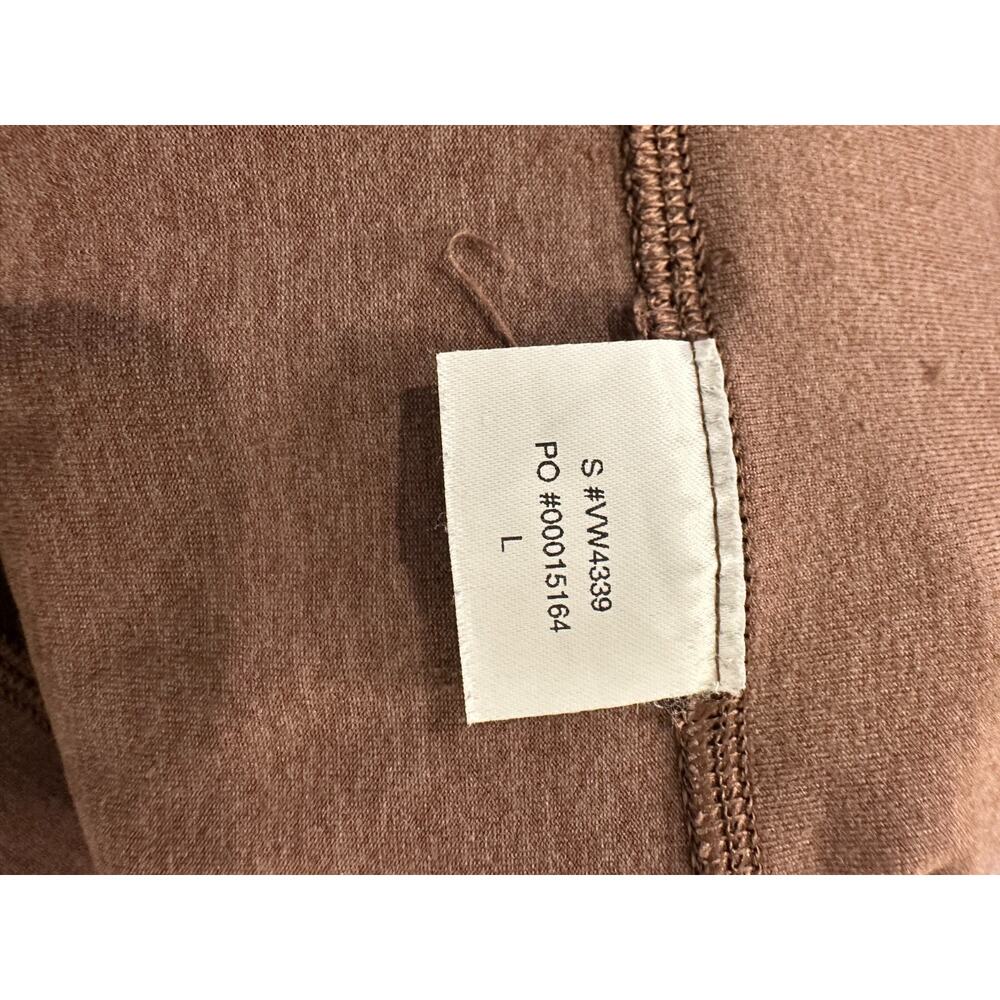 Vuori Women AllTheFeels Java High Rise Foldover Flared Leggings Sz L Stretch Yog - Picture 11 of 16